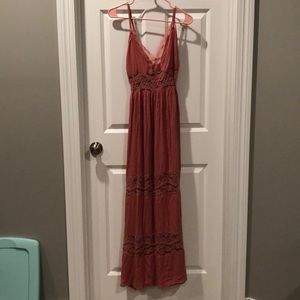 Deep Salmon Summer Dress
